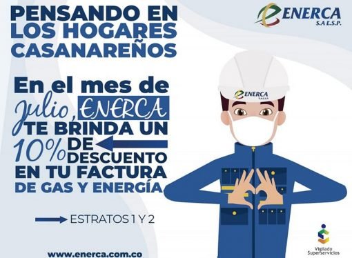Descuento del 10 por ciento en factura de energía y gas