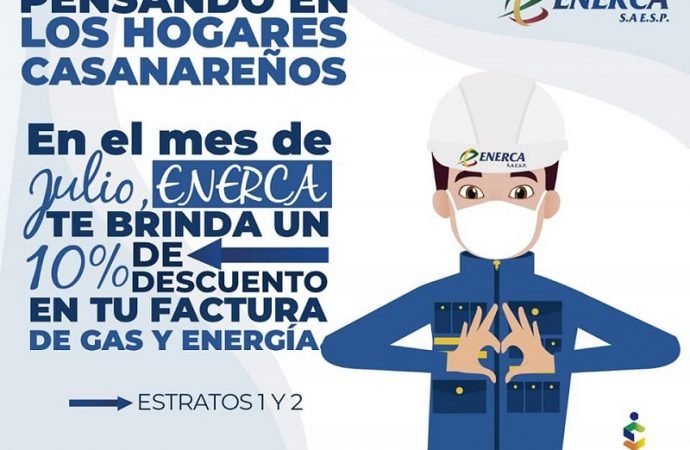Descuento del 10 por ciento en factura de energía y gas