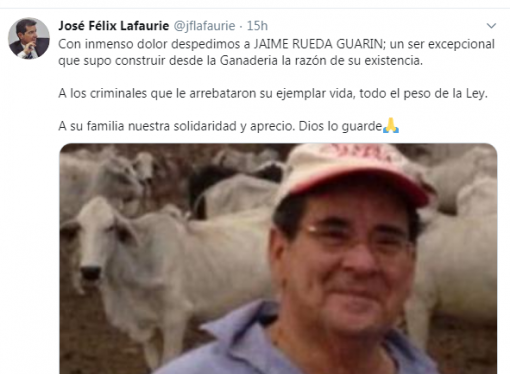 Asesinado Ganadero Secuestrado en Orocúe