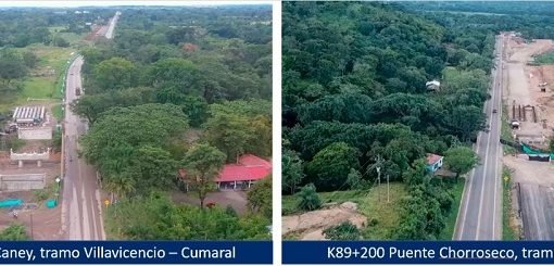 Cierres parciales de la vía Aguazul – Villavicencio por obras en nuevos puentes vehiculares