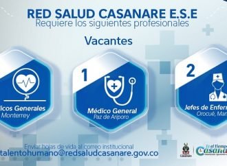 Red Salud requiere profesionales para las diferentes IPS’s adscritas