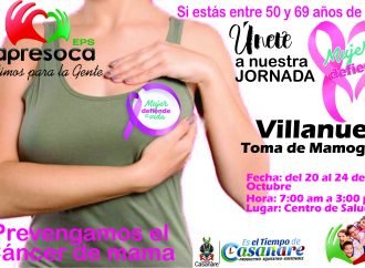 Jornada toma de mamografías en Villanueva