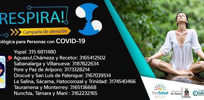 Líneas de atención psicológica para personas con COVID19