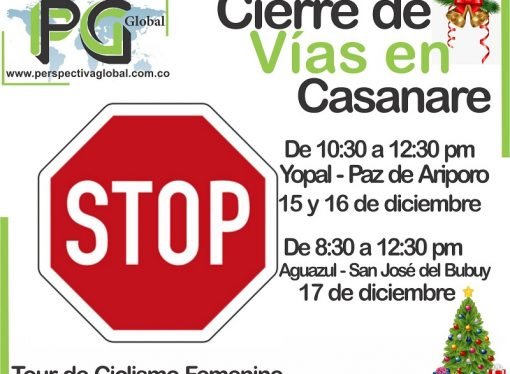 Cierres de vías en Casanare