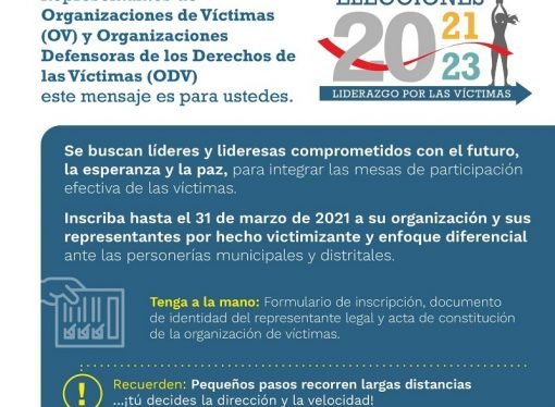 Abiertas inscripciones para conformar mesas de víctimas en Casanare