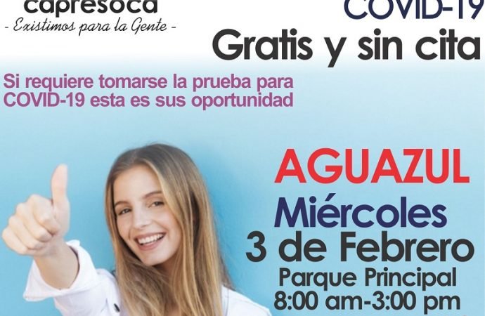 Capresoca sigue con las jornadas de búsqueda activa de COVID-19