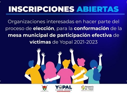 Convocatoria para ser miembro de la mesa municipal de víctimas