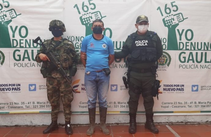 Cayo alias “El Flaco” cabecilla del ELN encargado de las extorsiones en Casanare.