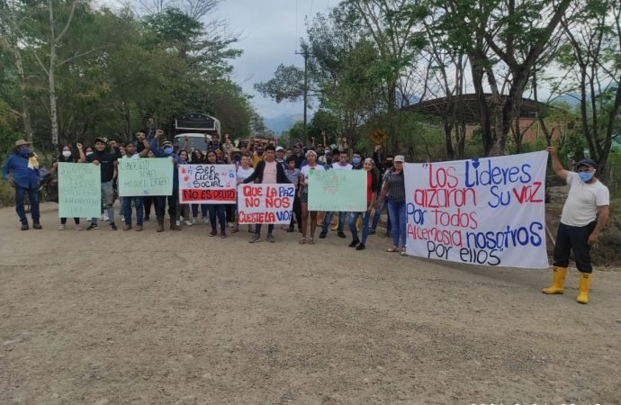 Comunidad de las veredas de Cumaná exigen la libertad del líder Miguel Daza