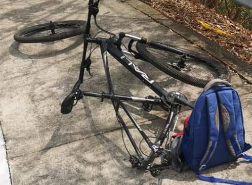 Yopal: jóvenes se retan para  descender en bicicleta desde el mirador de la Virgen