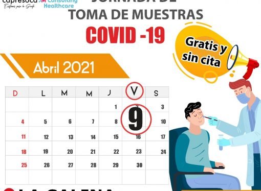 Hoy tomas de muestras  gratuitas para COVID-19 en la Salina Y Sácama