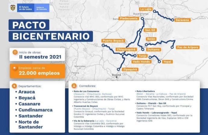 Gobierno Nacional adjudicó 6 obras de infraestructura vial  para Casanare por $1.9 billones