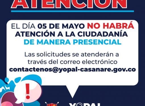 Hoy en la  Alcaldía de Yopal no habrá atención al público