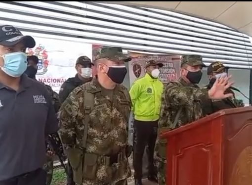 Comparendo para escolta militar que asistió armado a manifestación en el aeropuerto de Yopal