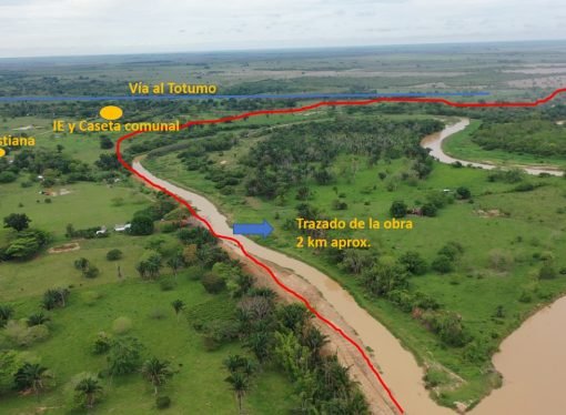 Se culminó extensa obra de protección en la vereda Elvecia en Paz de Ariporo