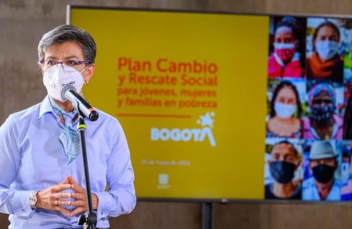 Alcaldesa presenta el Plan Cambio y Rescate Social para Bogotá
