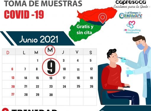 Este miércoles en Trinidad jornada de toma de muestras gratuitas COVID 19