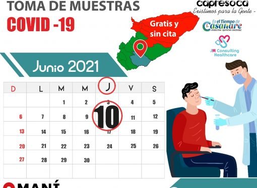 Este jueves en Maní jornada de toma de muestras gratuitas COVID 19