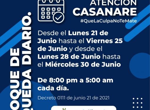 Desde hoy rigen medidas  de confinamiento en Casanare