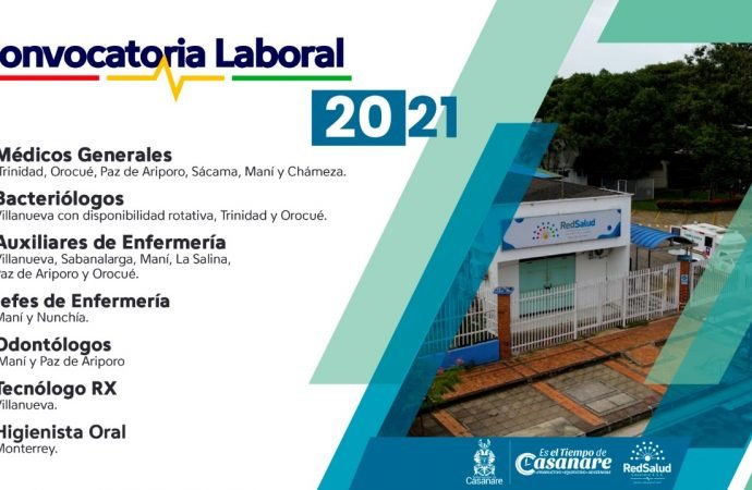 Con 26 vacantes Red Salud Casanare abre convocatoria laboral