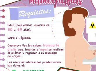 Capresoca EPS, continúa adelantando mamografías en Casanare para prevenir el cáncer de seno