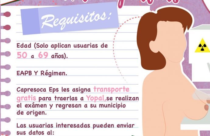 Capresoca EPS, continúa adelantando mamografías en Casanare para prevenir el cáncer de seno