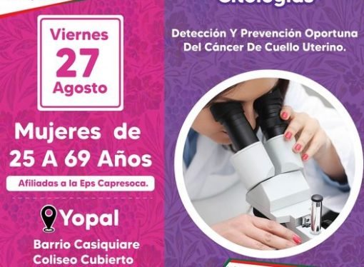 Este viernes, jornada de toma de citologías en el barrio Casiquiare de Yopal