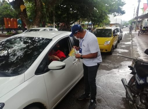 Acciones de prevencion vial  en Tauramena