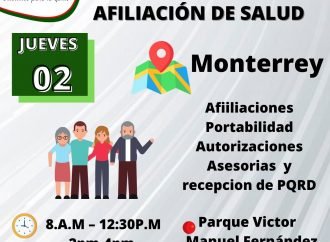 Este jueves, Capresoca adelanta jornada de afiliación en salud en Monterrey