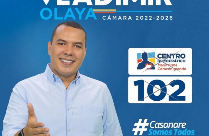 Vladimir Olaya candidato a la Cámara de representantes por Casanare presentó su imagen oficial