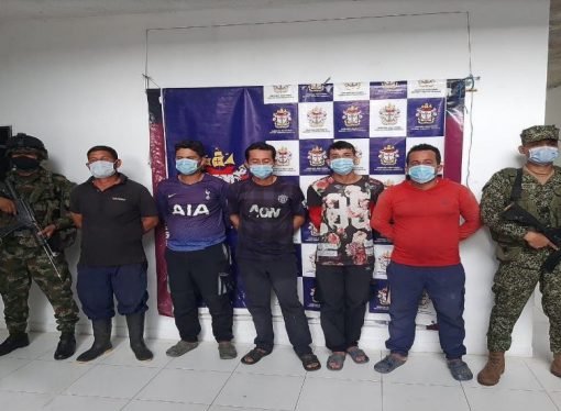 CAPTURADOS CINCO PRESUNTOS DISIDENTES DE LAS FARC DURANTE ACTIVIDADES ILÍCITAS  DE EXTRACCIÓN MINERA