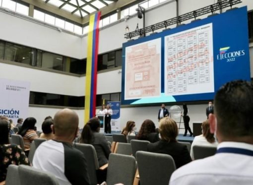 Se sorteó la ubicación de los logos para curules de paz