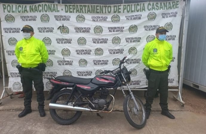 37 motocicletas han sido recuperadas por la policía en lo corrido de 2022