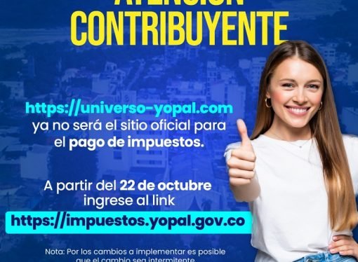 Cambio enlace para pagar impuestos de manera virtual en Yopal