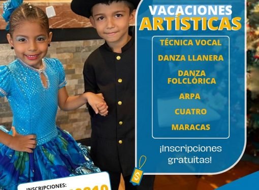 Vacaciones Artísticas gratuitas en Yopal para niños