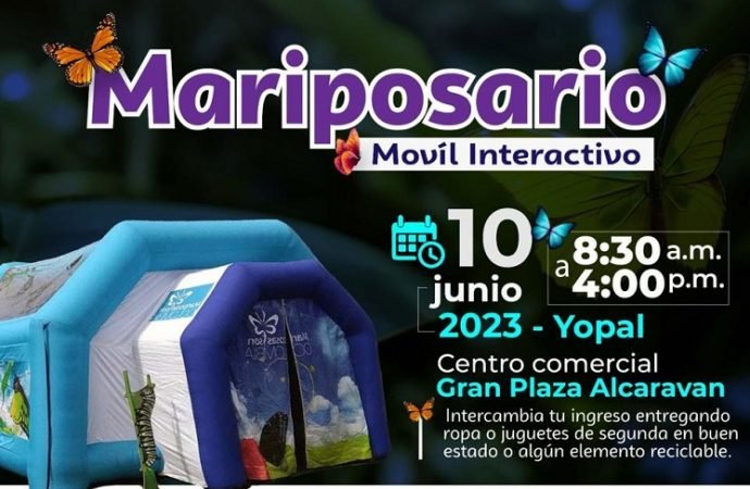 Mariposario móvil en Casanare