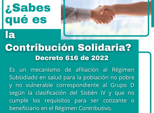 CONTRIBUCIÓN SOLIDARIA EN EL RÉGIMEN SUBSIDIADO