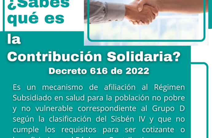 CONTRIBUCIÓN SOLIDARIA EN EL RÉGIMEN SUBSIDIADO